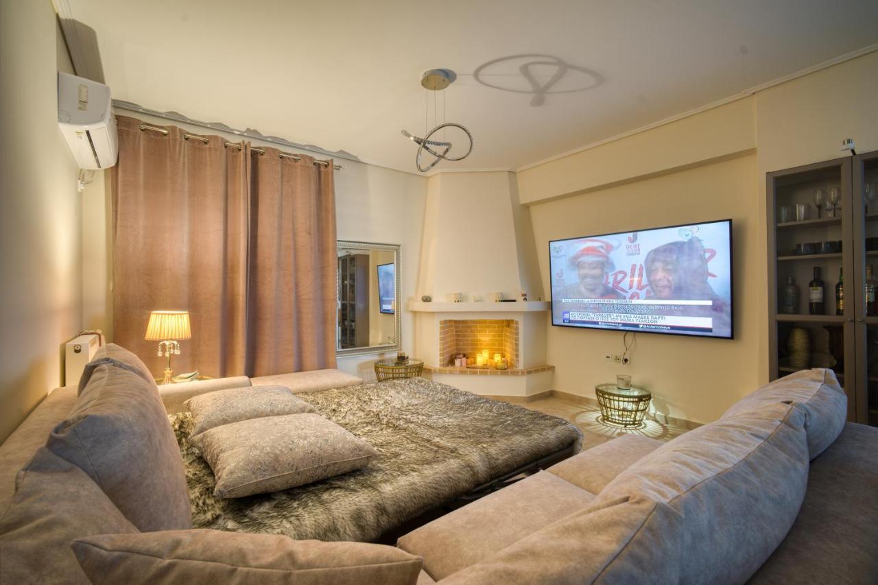 Sea & Mountain Apartment Close To Port And City Lavrion Luaran gambar