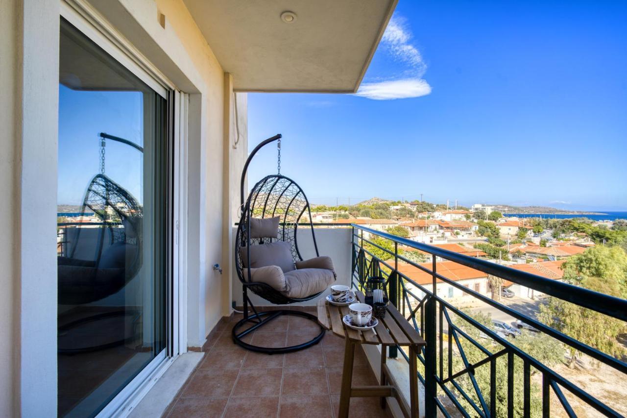 Sea & Mountain Apartment Close To Port And City Lavrion Luaran gambar