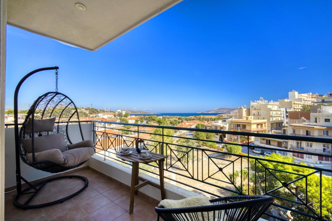 Sea & Mountain Apartment Close To Port And City Lavrion Luaran gambar