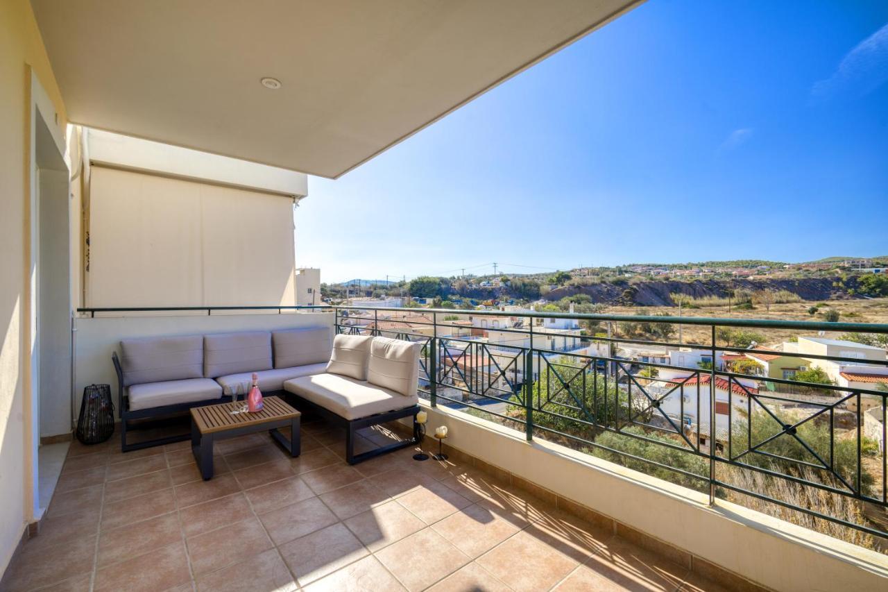 Sea & Mountain Apartment Close To Port And City Lavrion Luaran gambar